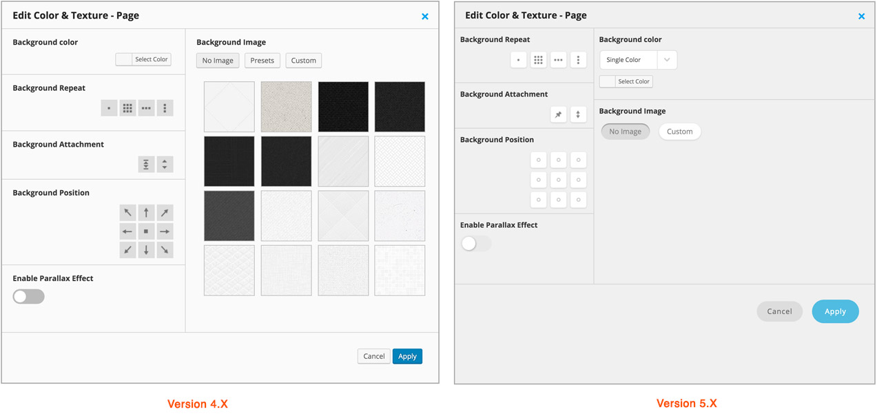 Background Selector Patterns